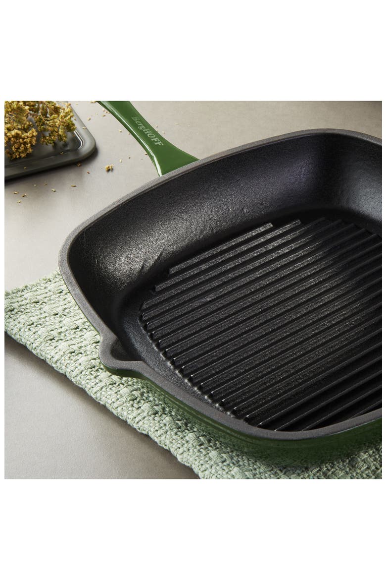 Neo Cast Iron 10-Piece Cookware Set, Alternate, color, GREEN