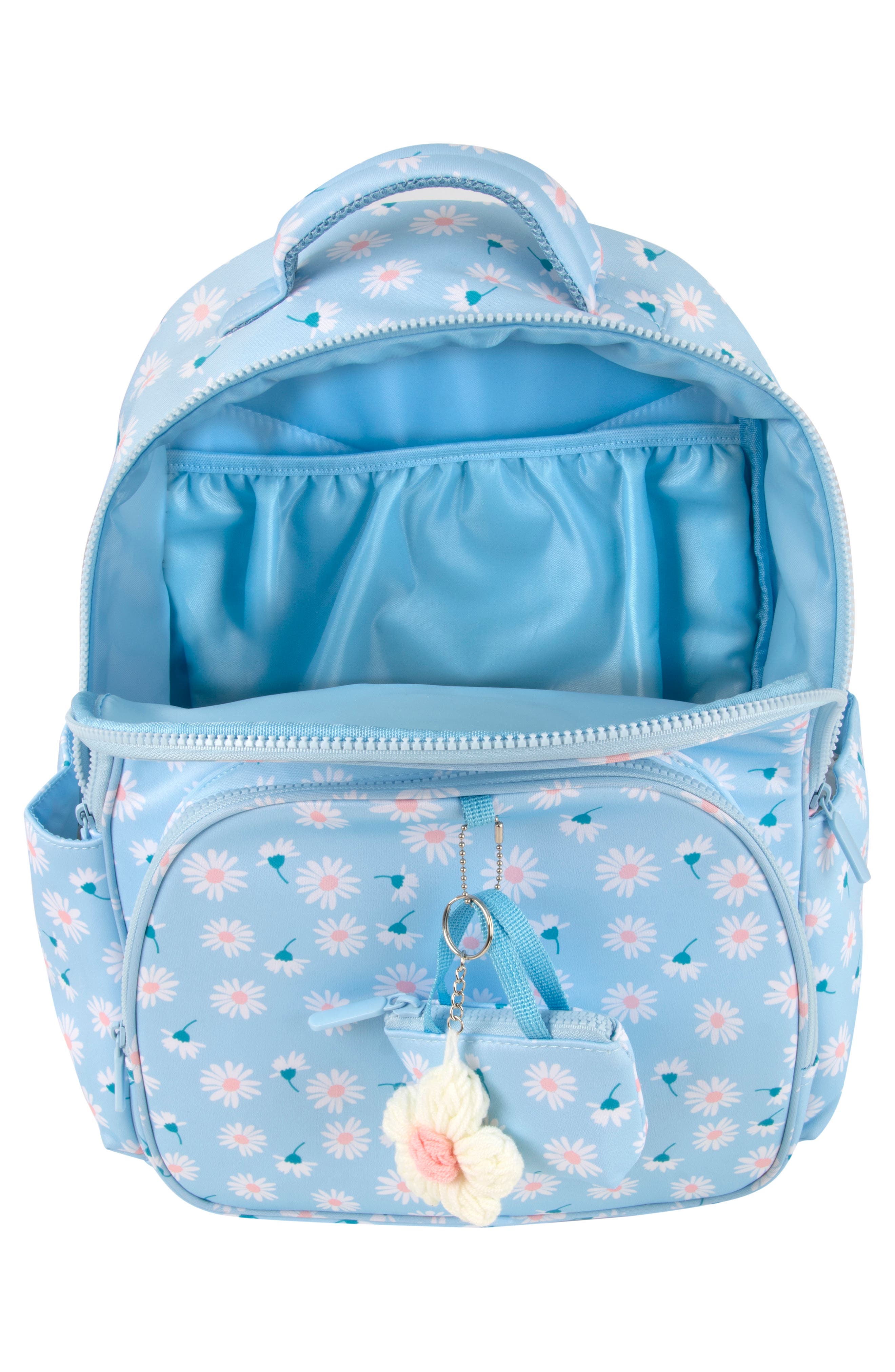 Kids' Daisy Print Backpack, Alternate, color, BLUE