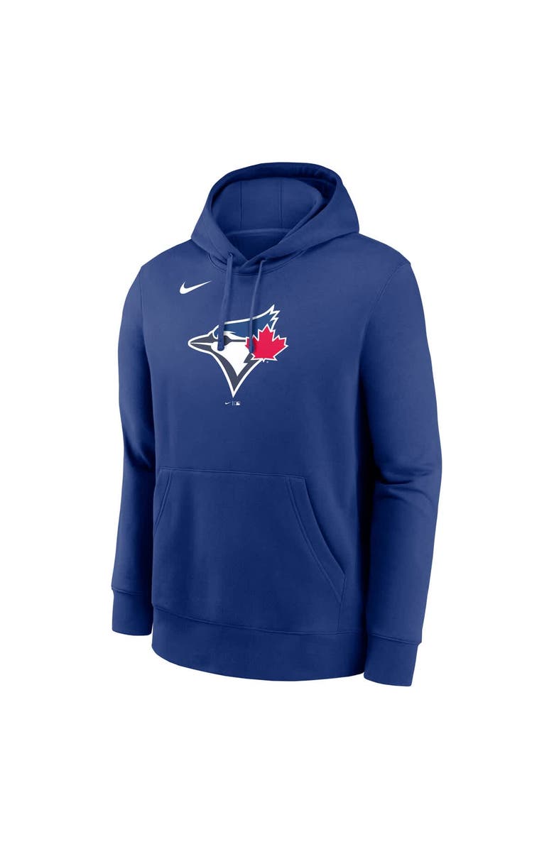 Nike Men's Nike Royal Toronto Blue Jays Logo Club Fleece Pullover Hoodie, Alternate, color, Royal