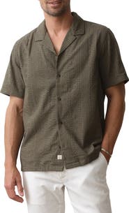 Marine Layer Eyelet Cotton Camp Shirt