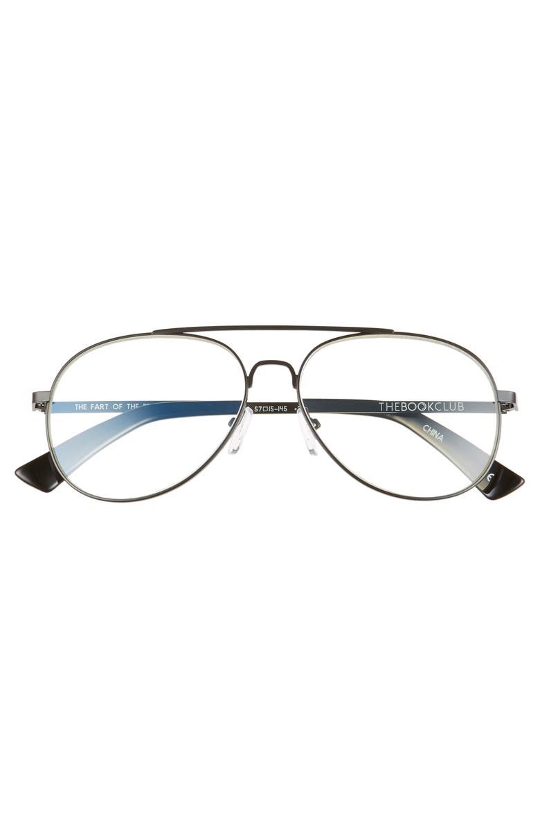 The Book Club The Fart of the Eel 57mm Blue Light Blocking Reading Glasses, Alternate, color,