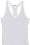 Open Edit Daydream Rib Lace Trim Tank