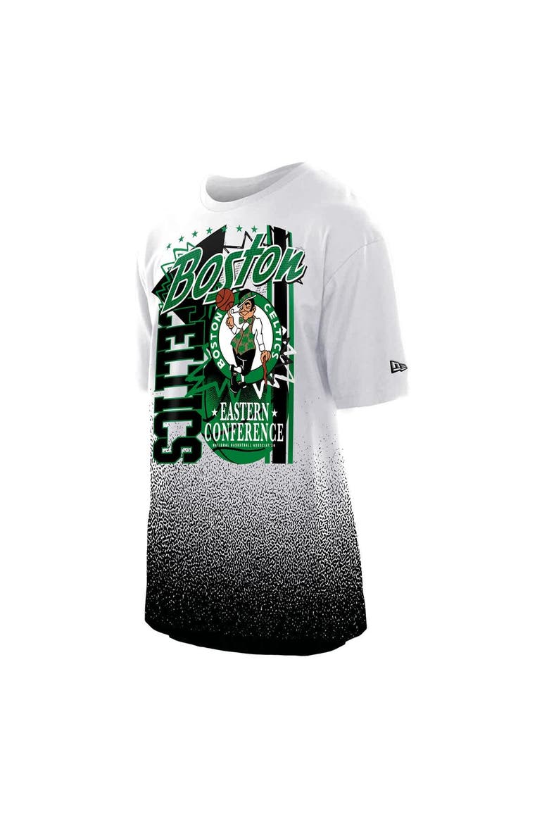 Men's New Era  White Boston Celtics Injection Sport Classics T-Shirt, Alternate, color, White