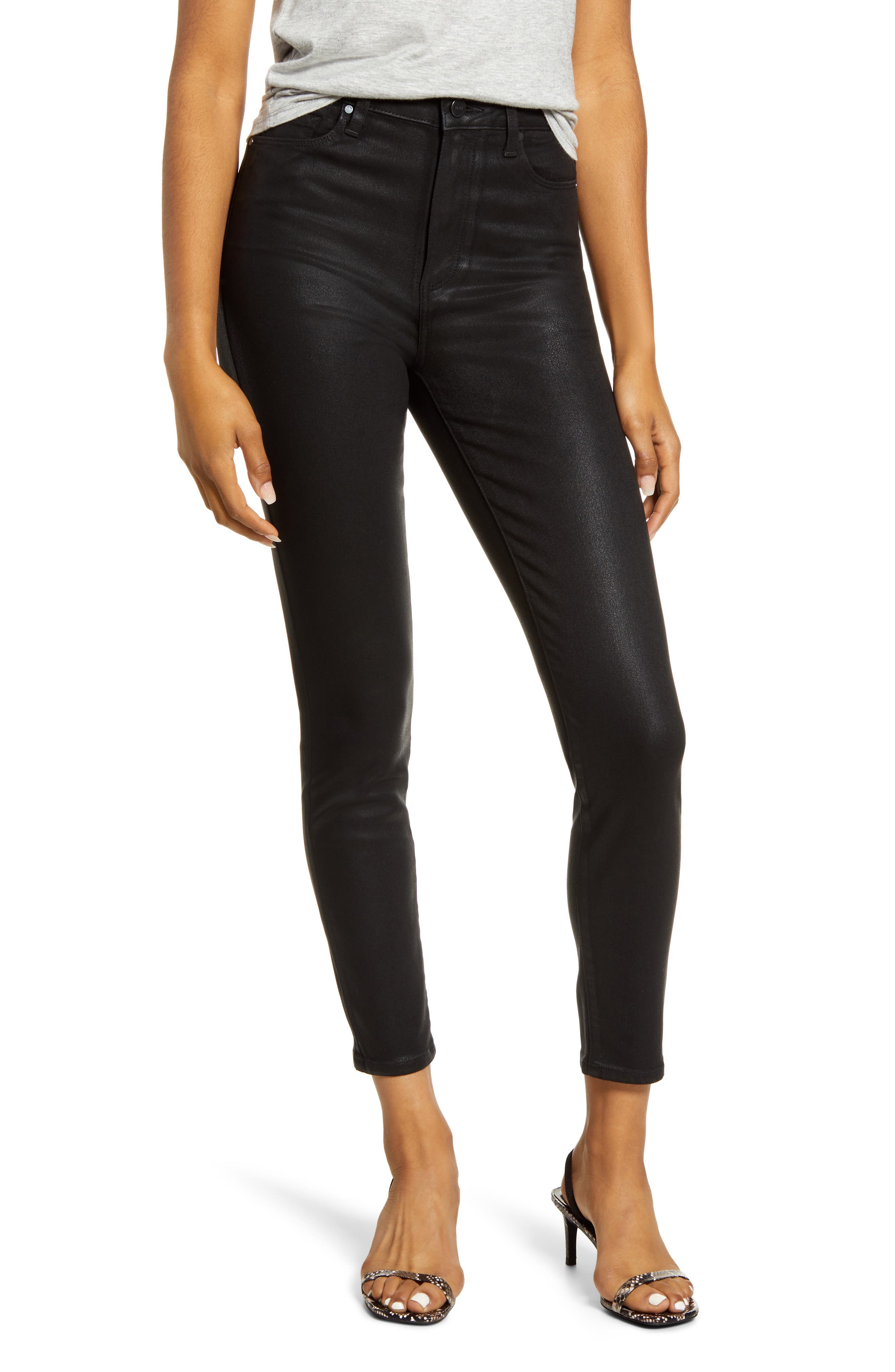 PAIGE Transcend - Margot Coated Skinny Jeans