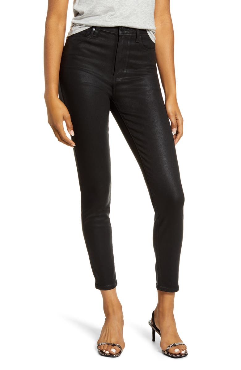 PAIGE Transcend - Margot Coated Skinny Jeans, Main, color, Bf Luxcoat