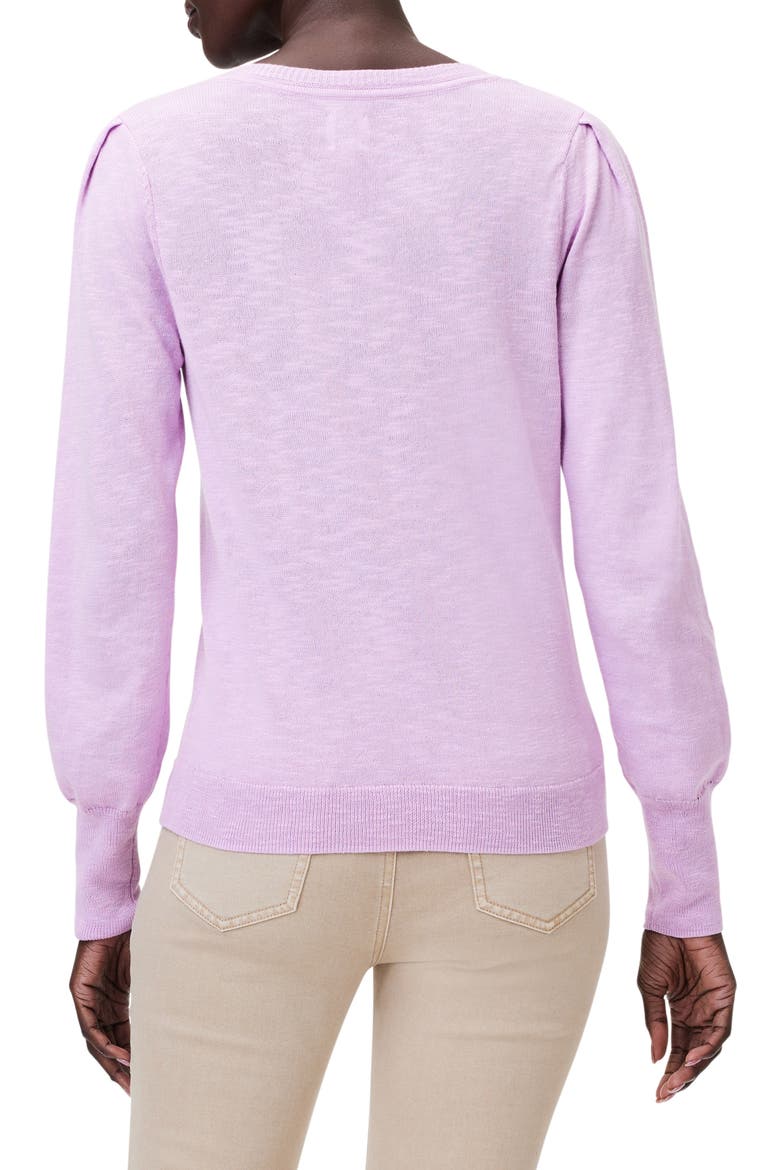 Slub Cotton Blend Sweater, Alternate, color, TULIP