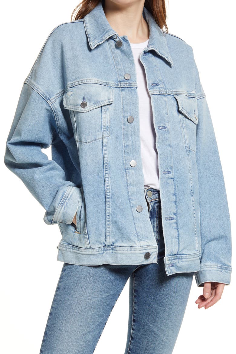 Kendrix Denim Trucker Jacket, Main, color, 23 YEARS FACADE