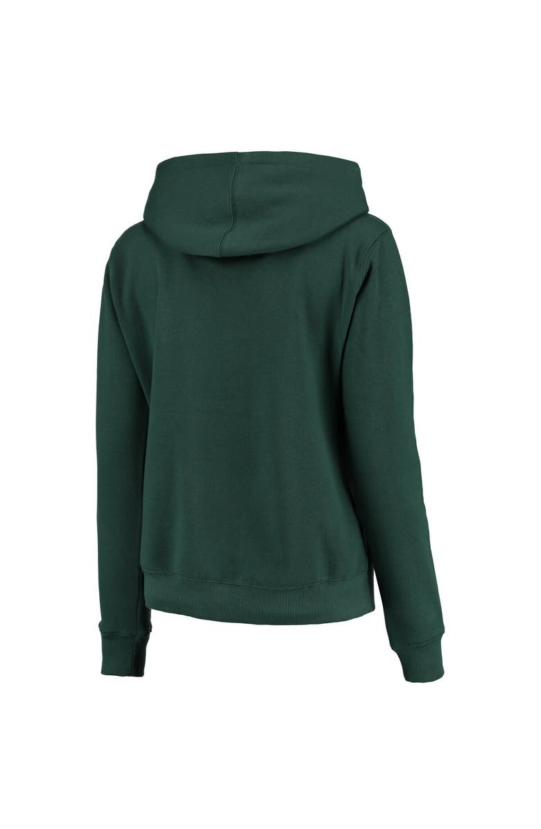 COLOSSEUM Women's Green Michigan State Spartans Arch & Logo 1 Pullover Hoodie, Alternate, color, Green