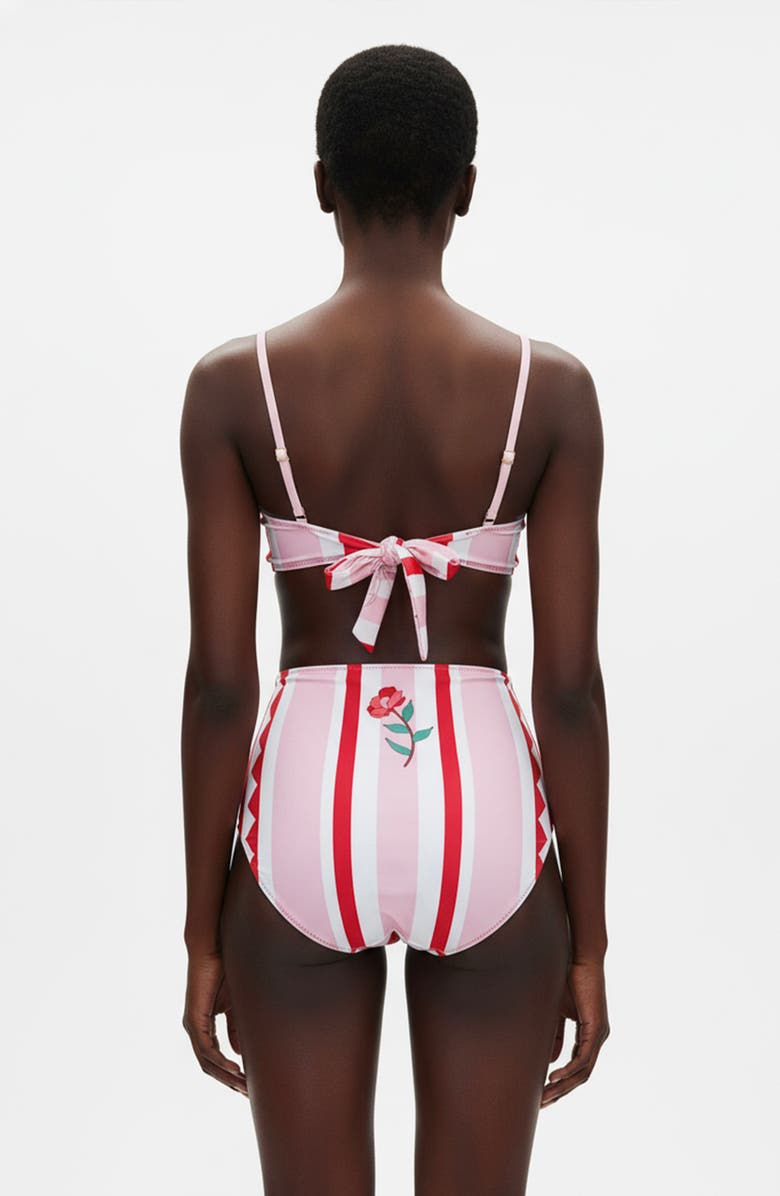 Jessie Zhao New York Jungle Rose Reversible Bikini Bottom, Alternate, color, Pink