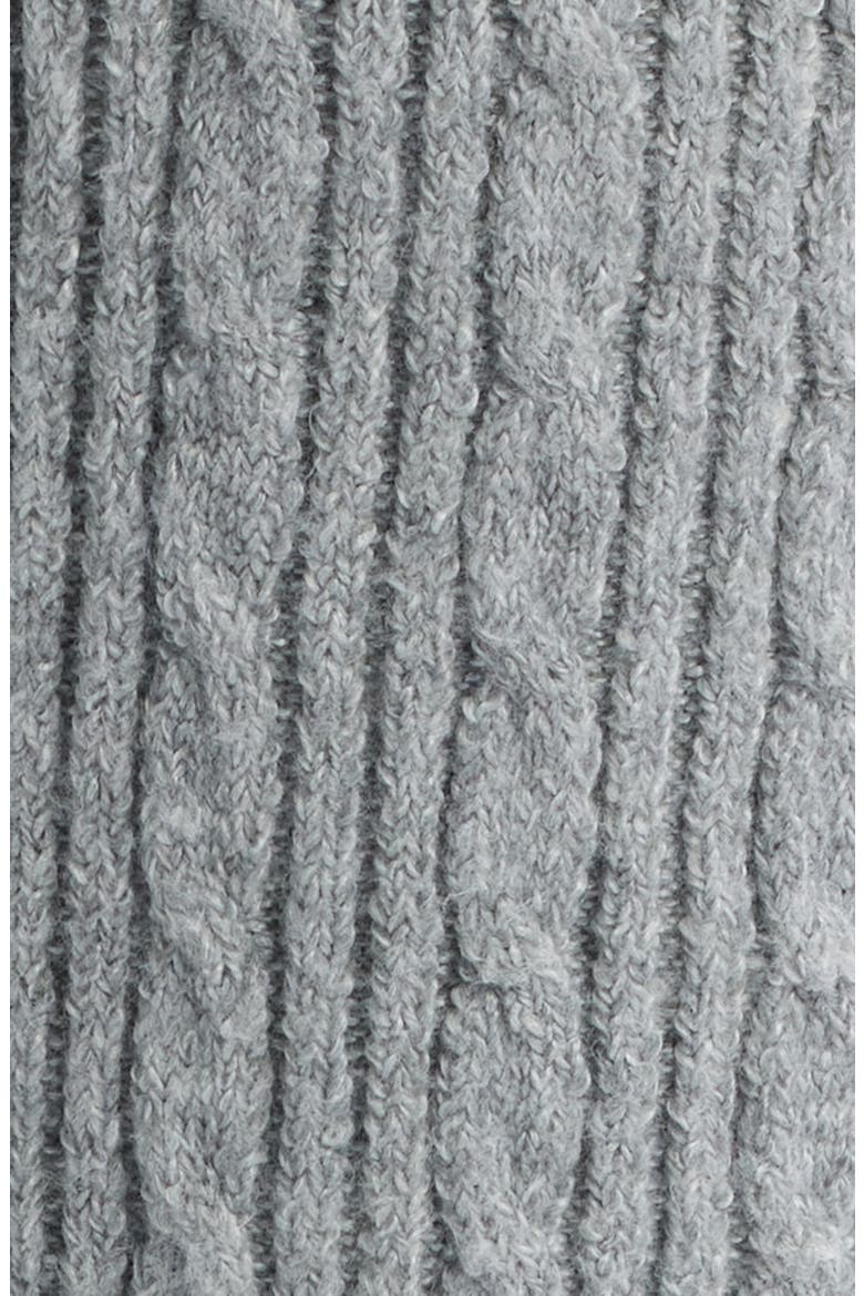 Cable Knit Sweater Joggers, Alternate, color, GRAY