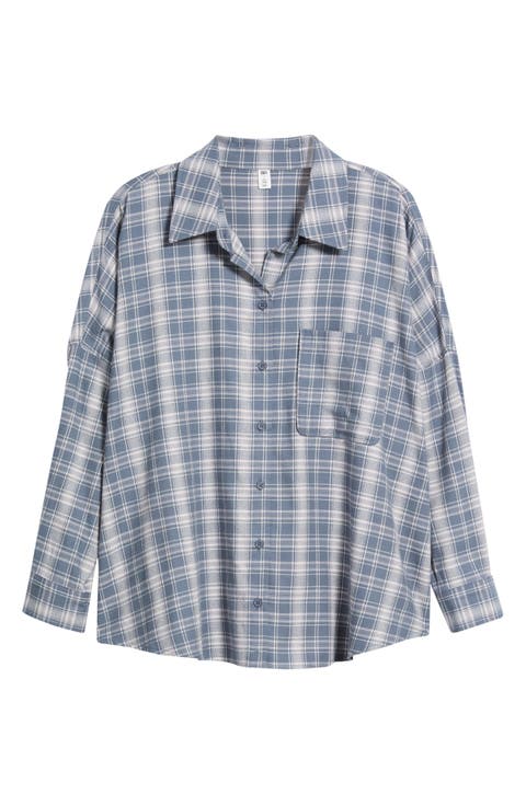 Plaid Long Sleeve Flannel Shirt