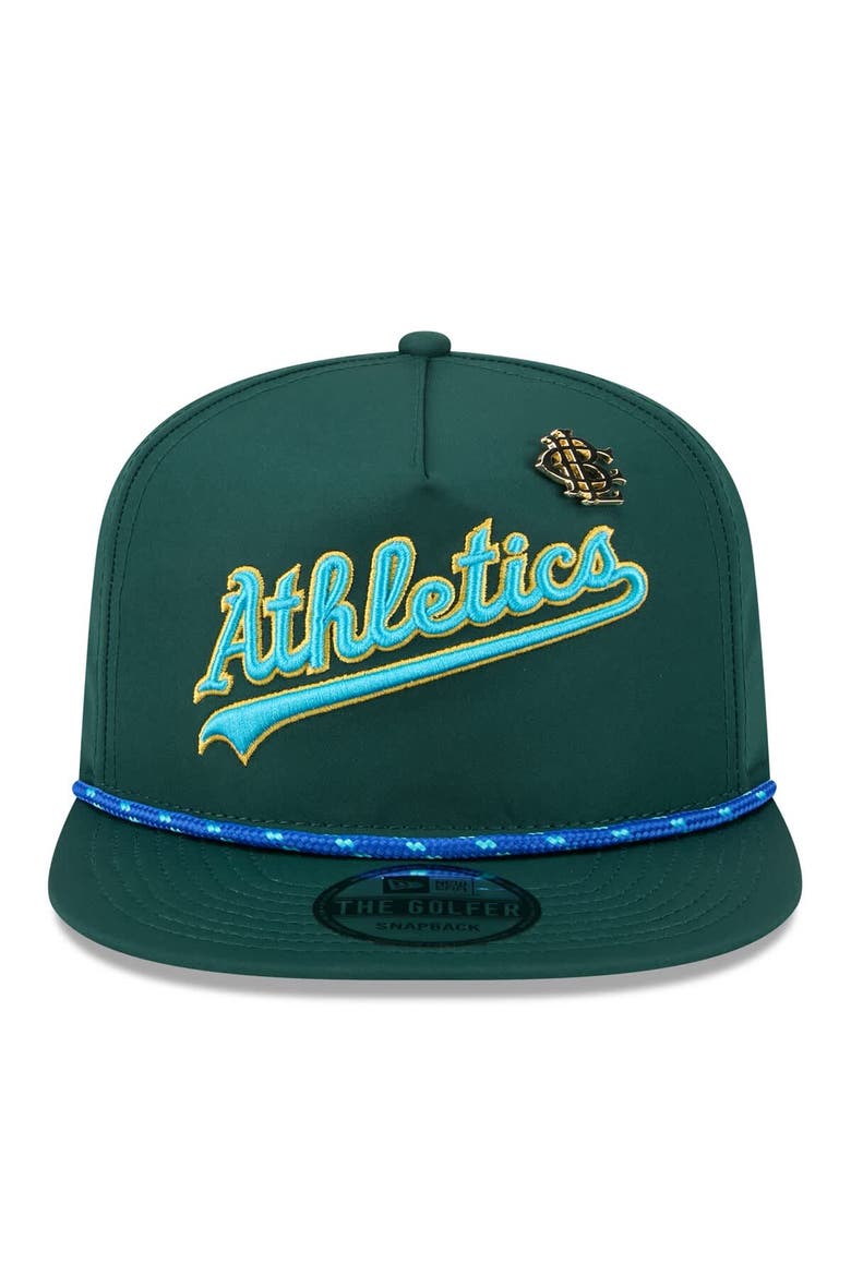 Men's New Era  Green Athletics 2025 Big League Chew Golfer Snapback Hat, Alternate, color, Green