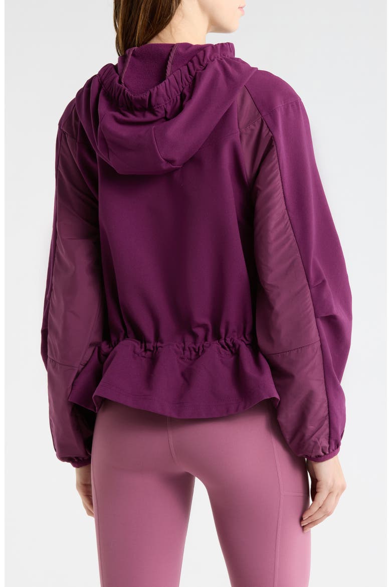 All Terrain Fleece Training Jacket, Alternate, color, BLACK CHERRY