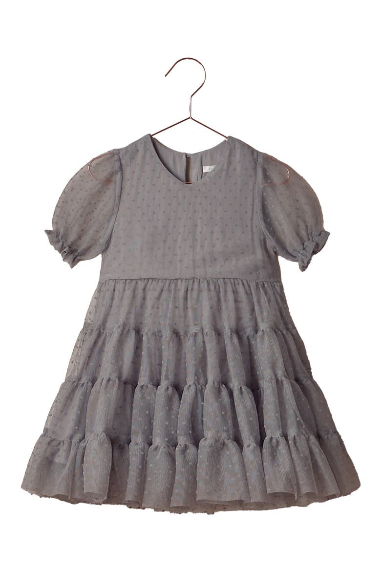 Kids' Dottie Tiered Dress, Main, color, BLUE