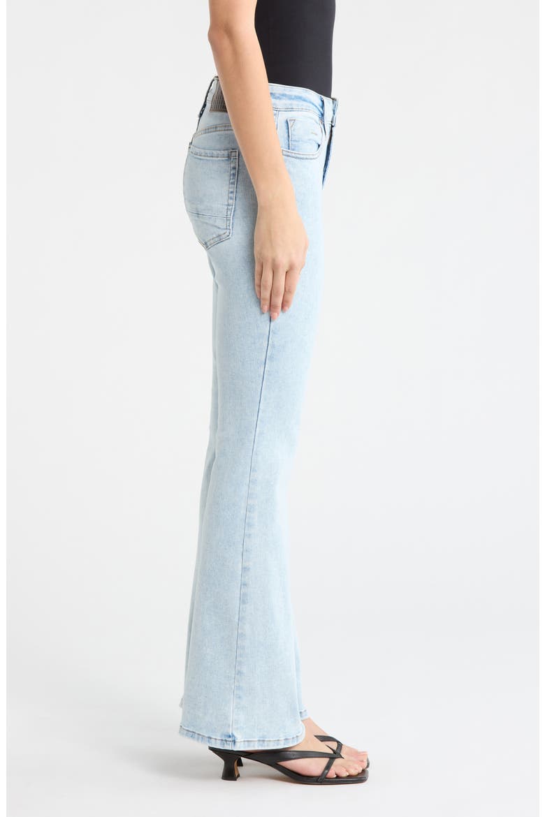 Eiffel Flare Jeans, Alternate, color, SNOW