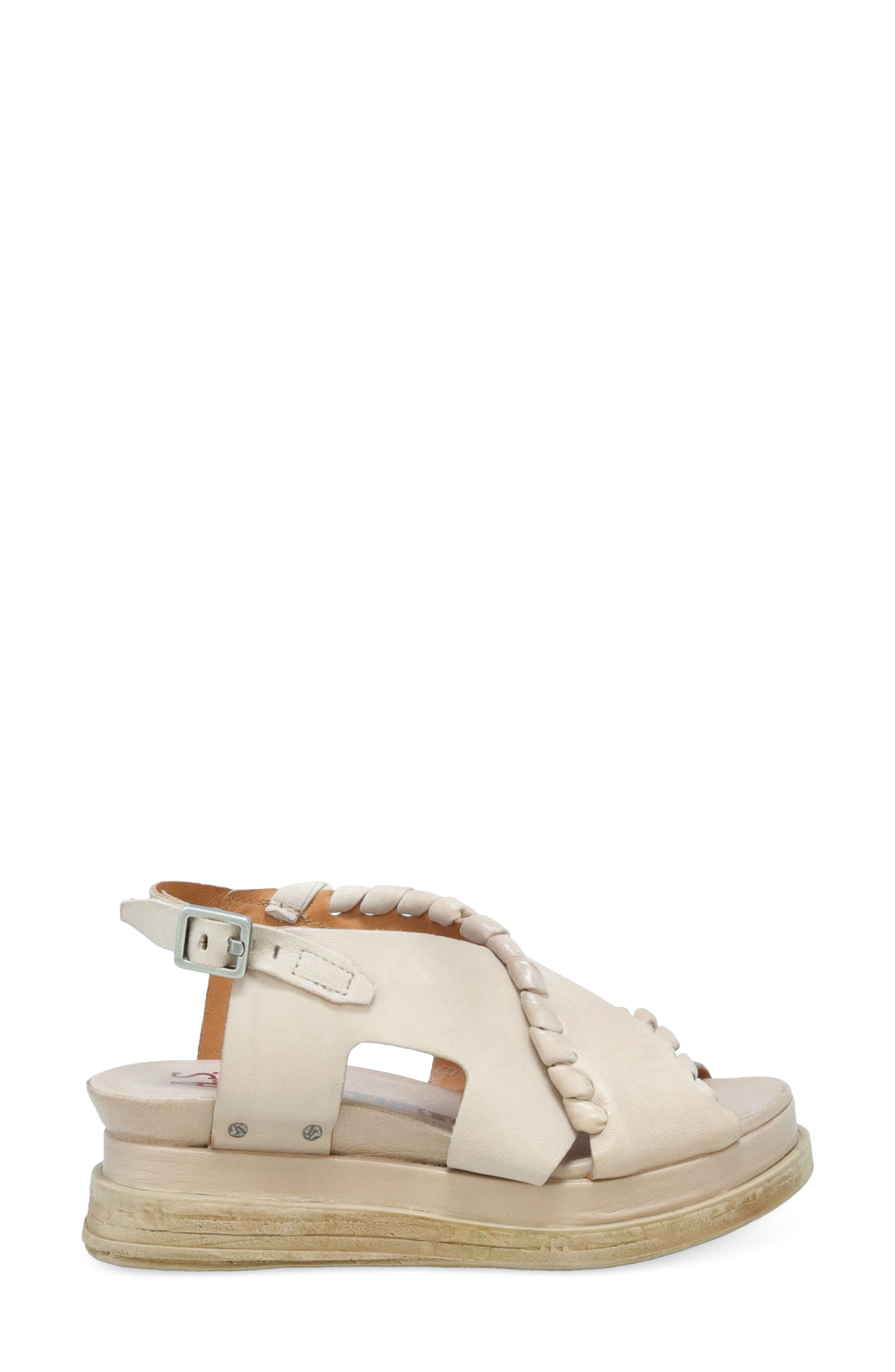 Lumi Platform Sandal, Alternate, color, BONE