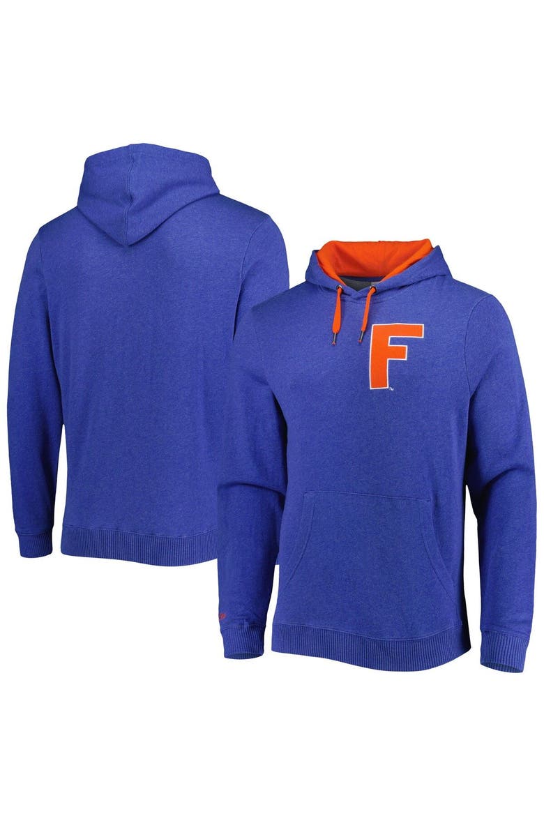 Men's Mitchell & Ness Royal Florida Gators Classic French Terry Pullover Hoodie, Main, color, Royal