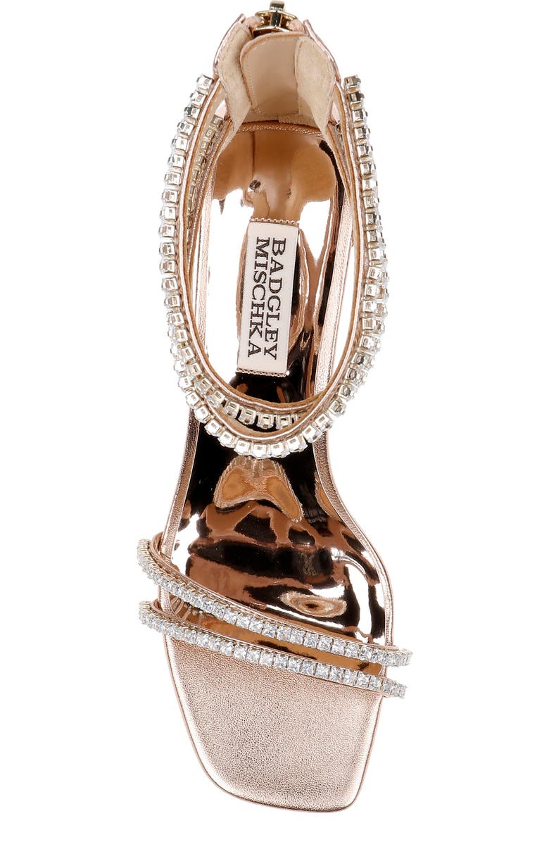 Badgley Mischka Collection Lillie Ankle Strap Sandal, Alternate, color, Champagne