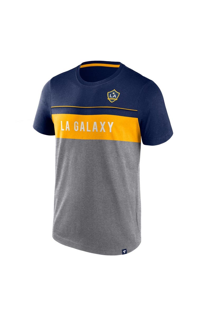 FANATICS Men's Fanatics Branded Navy/Gray LA Galaxy Striking Distance T-Shirt, Alternate, color, Gray