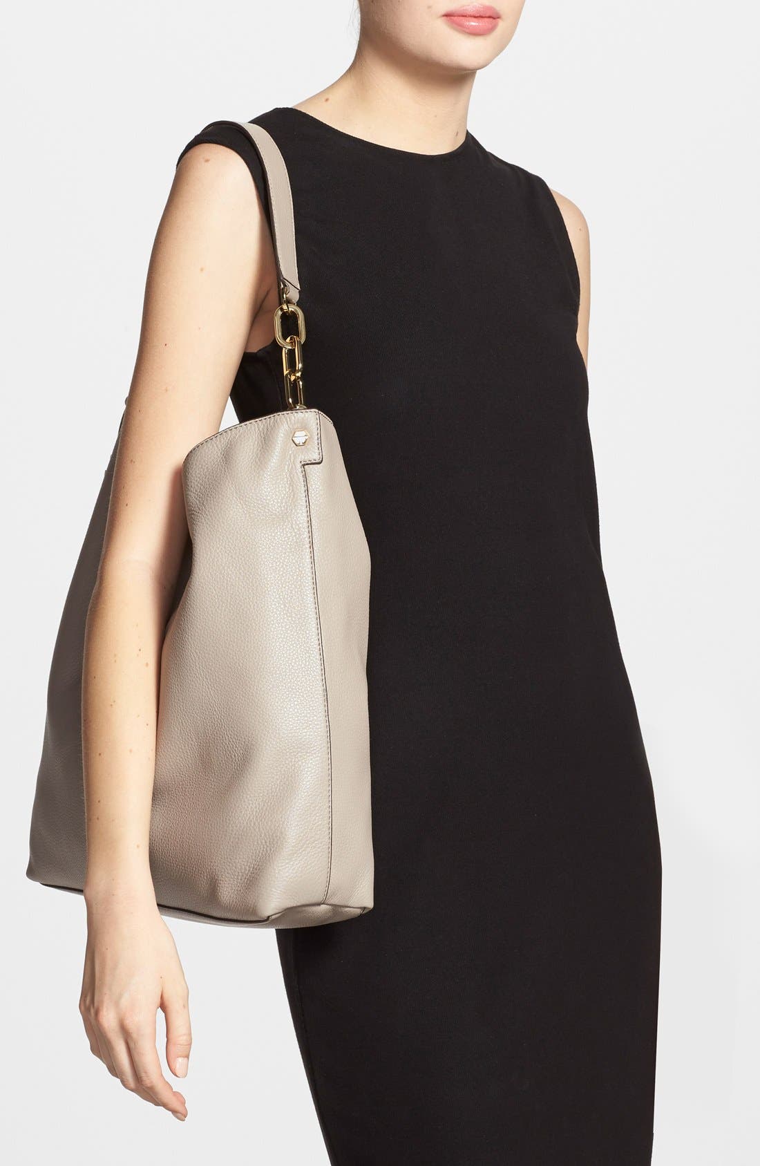 Tory Burch 'Thea' Leather Hobo, Alternate, color, 