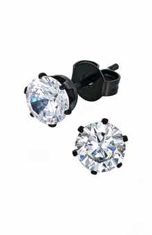 Round Stud Earrings