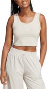 adidas Stretch Cotton Crop Tank