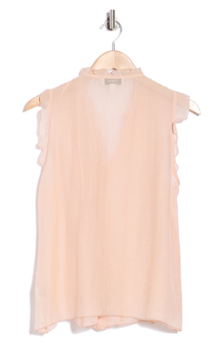JASON WU Ruffle Front Sleeveless Button-Up Top, Alternate, color, Scallop Shell