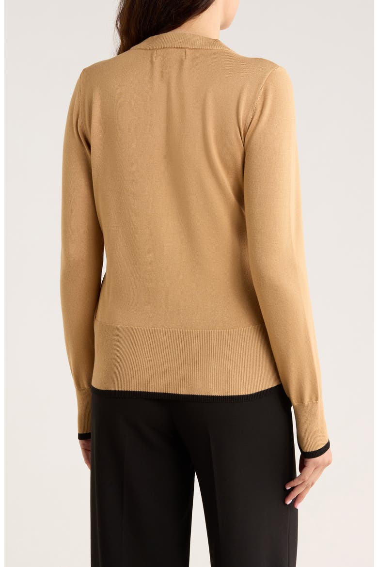 Nora Scarf Cardigan, Alternate, color, ICED COFFEE