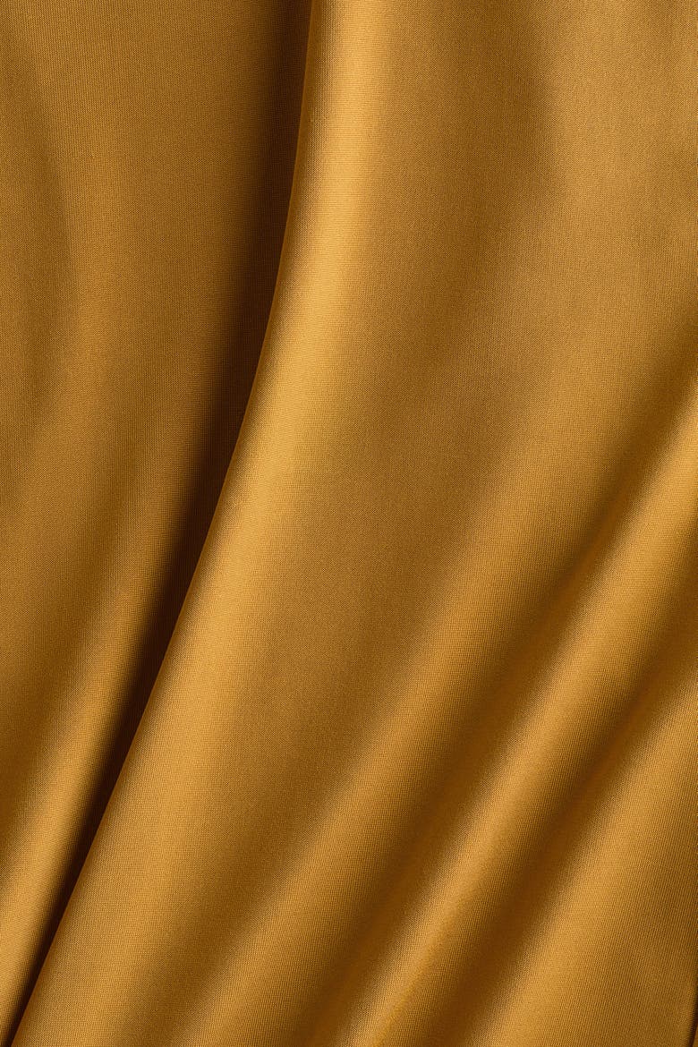 Wide-leg Jersey Pants, Alternate, color, Mustard yellow