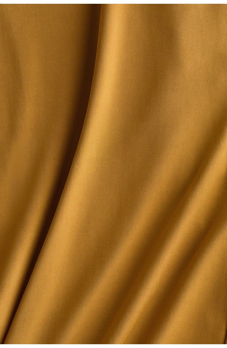 H&M Wide Jersey Trousers, Alternate, color, Mustard Yellow