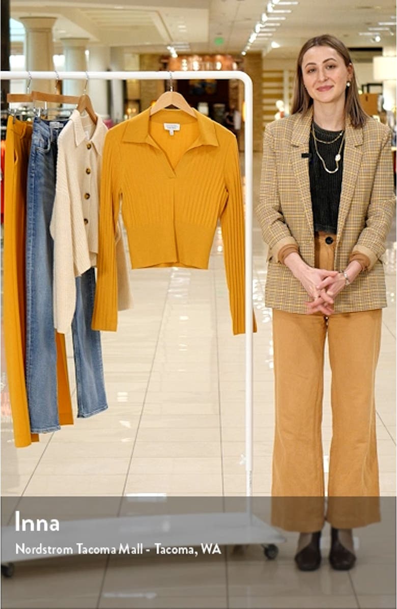 Ribbed Slim Collared Sweater, sales video thumbnail