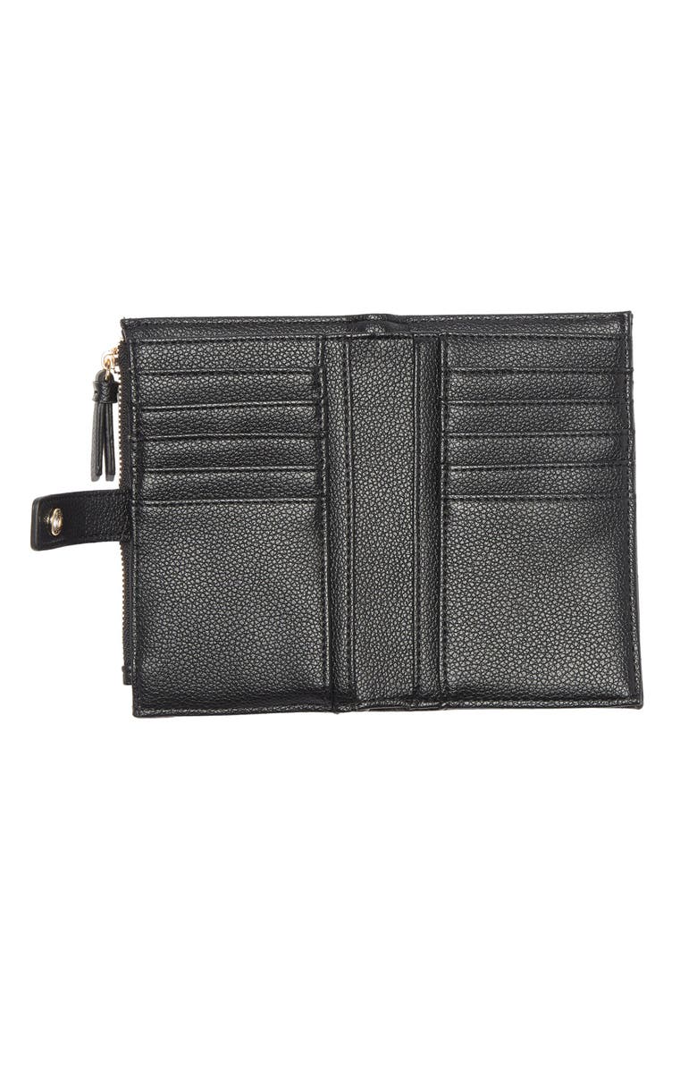Steve Madden Medium Quilted Bifold Wallet, Alternate, color, 