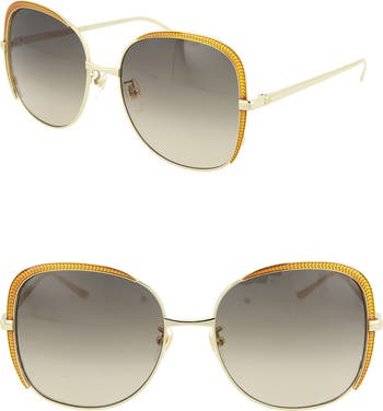 Gucci 58mm Square Sunglasses Women’s Gold Multicolor Gucci 58mm Square Sunglasses | Nordstromrack main image 4