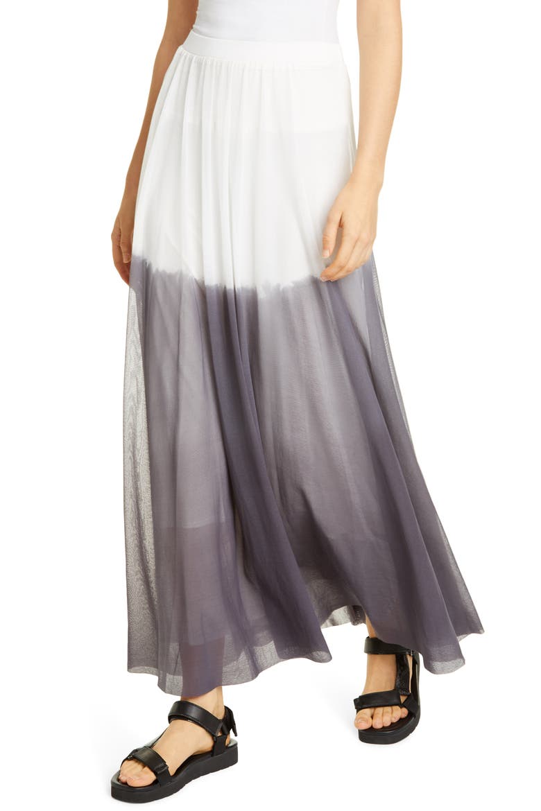 Dégradé Mesh Maxi Skirt, Alternate, color, COCCO