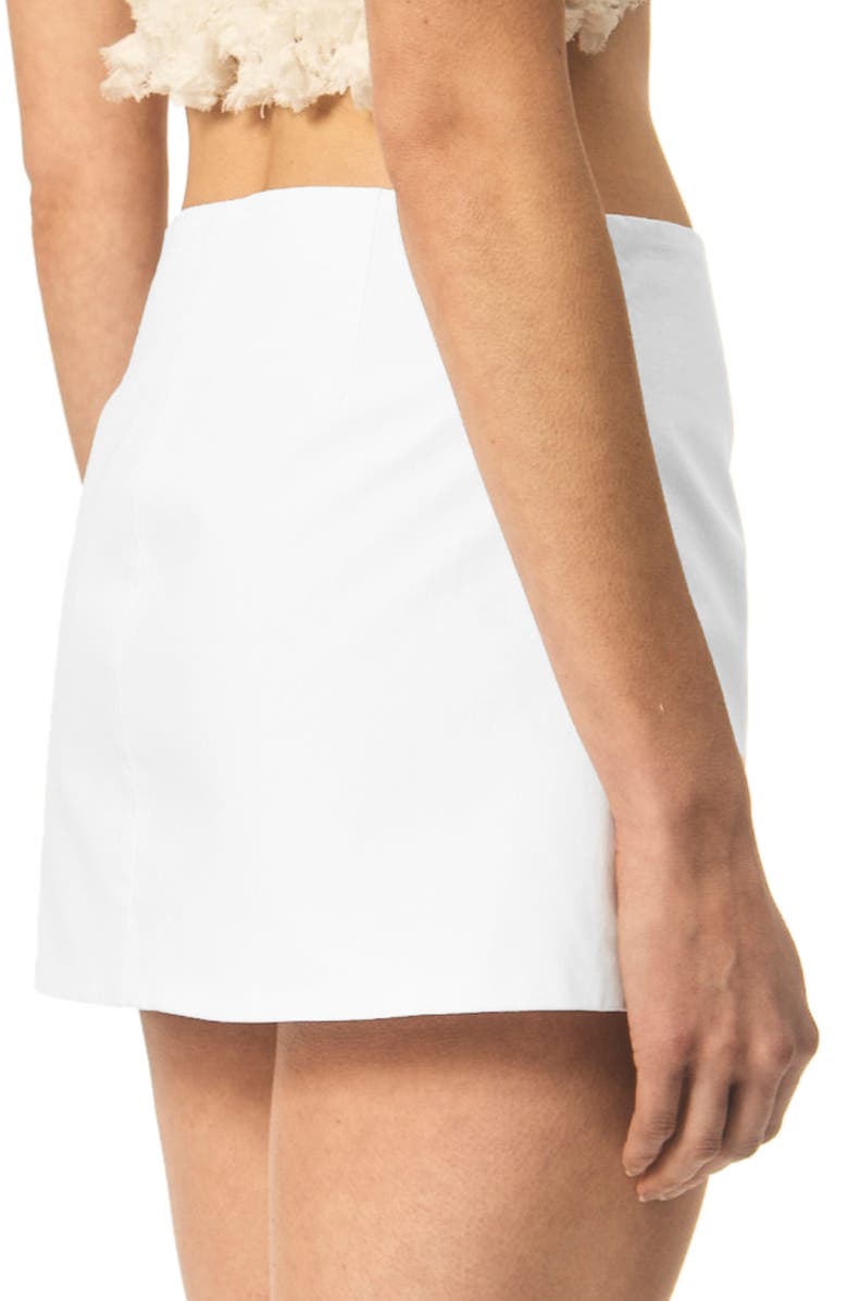 Interior Demi Cotton Micro Miniskirt, Alternate, color, 
