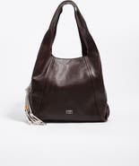 Bimba y Lola Large Leather Paper Shoulder Bag