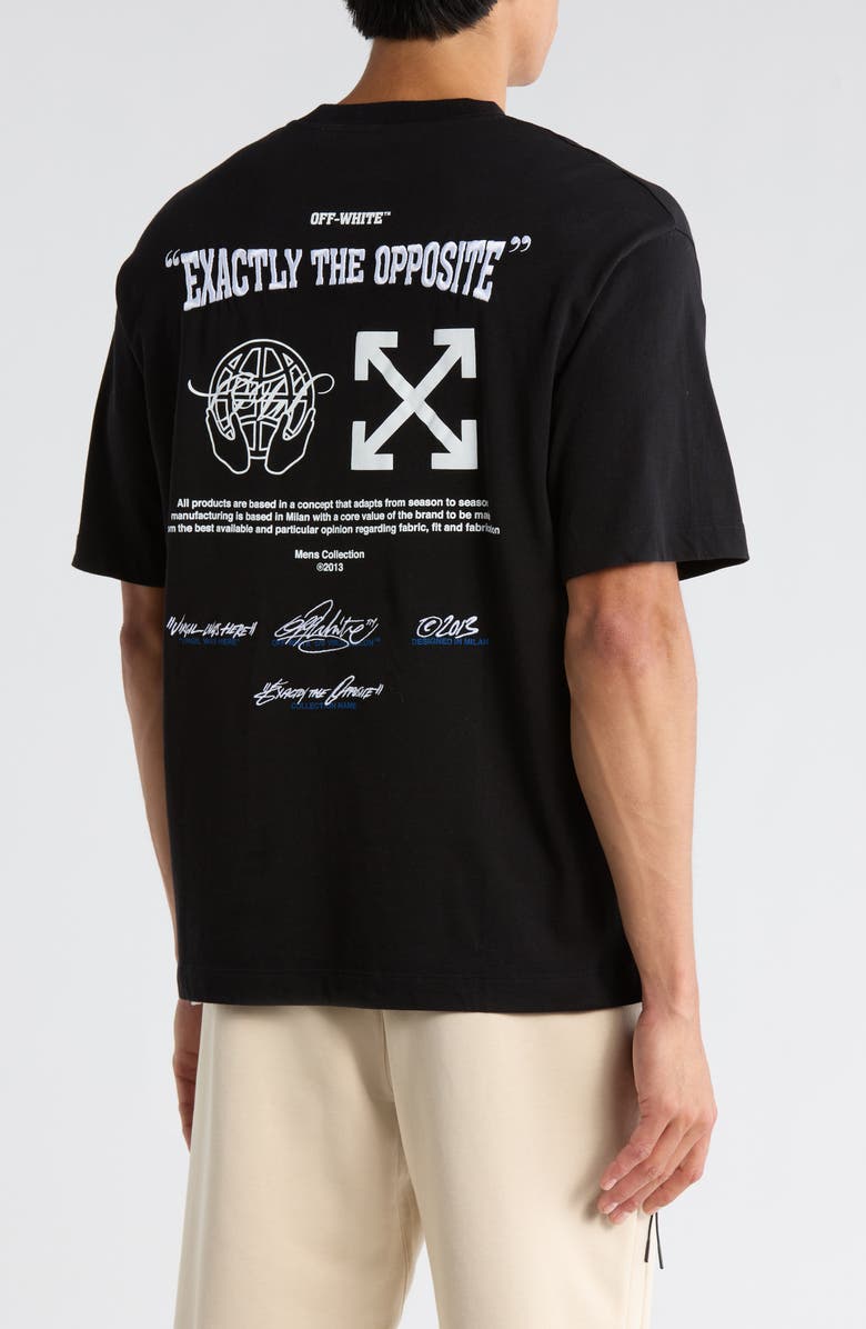 Off-White Embroidered Logo Skate T-Shirt, Alternate, color, Black And White