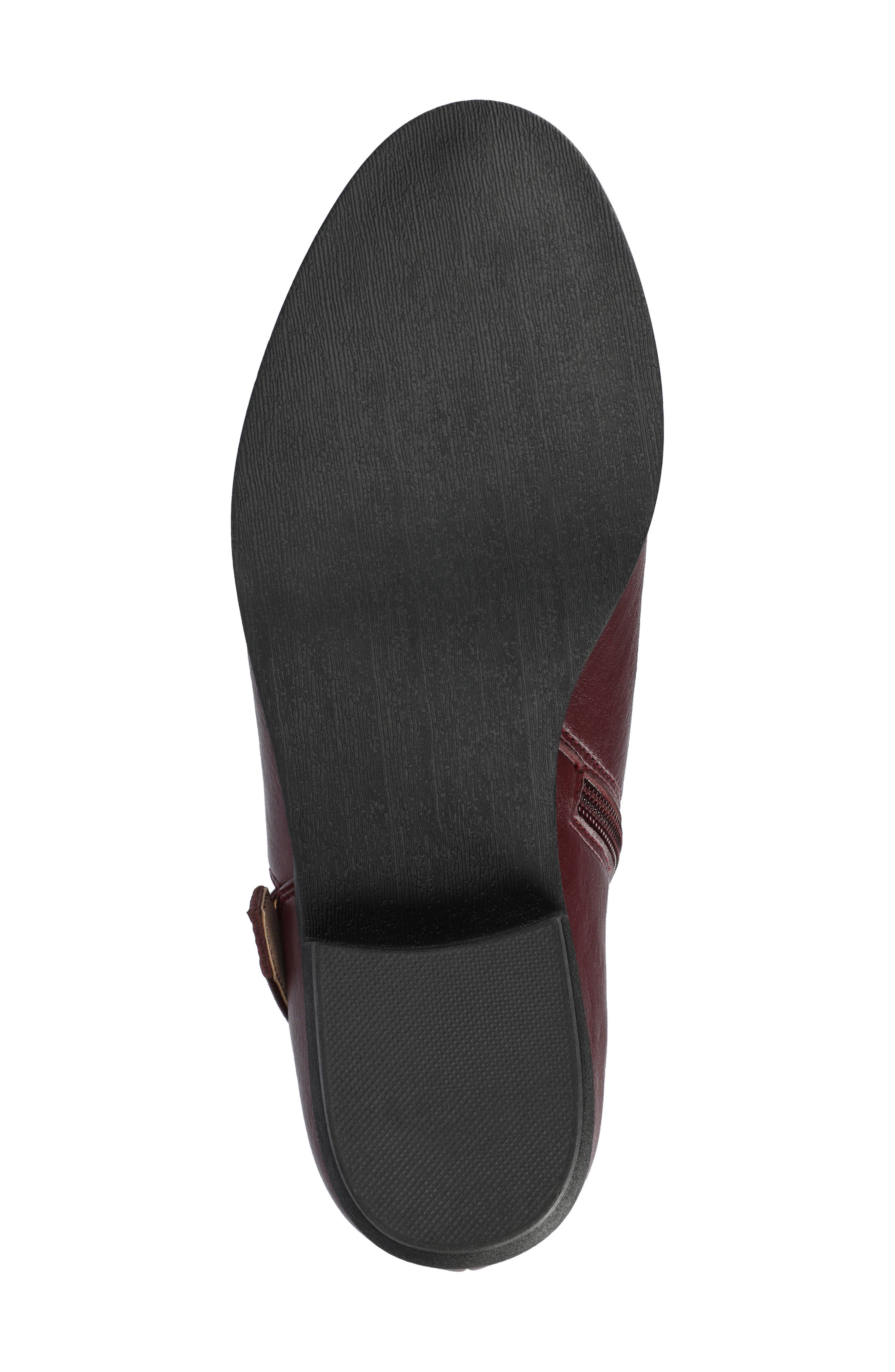 Journee Collection Devina Buckle Boot - Wide Width Available, Alternate, color, Oxblood