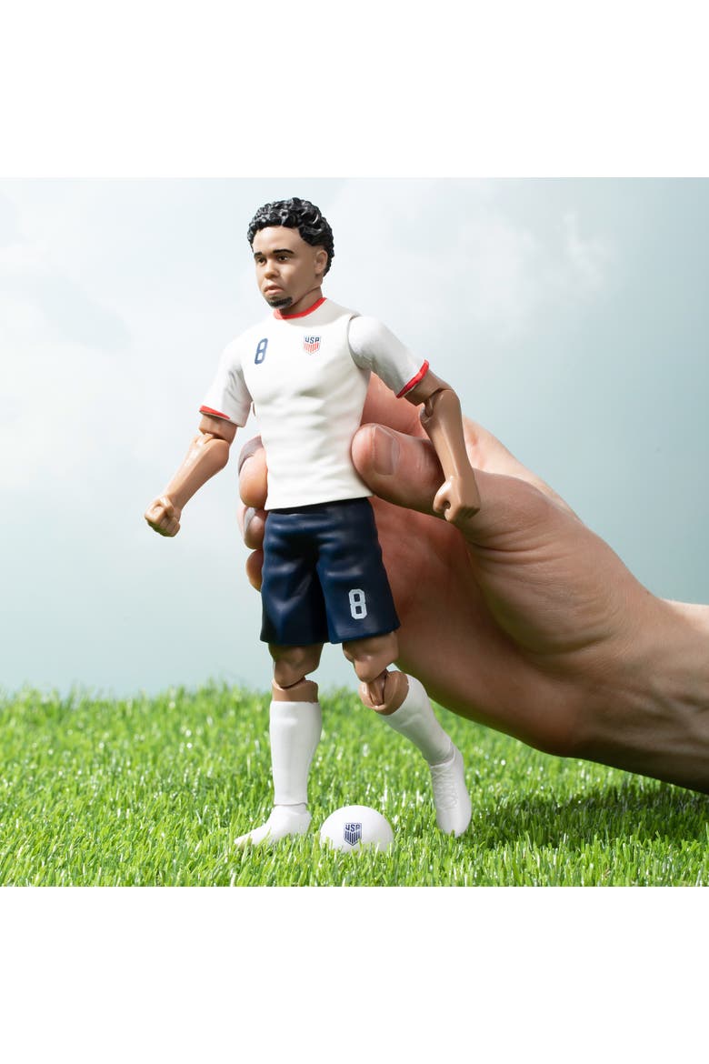 SOCKERS USMNT Weston McKennie 8" Collectible Soccer Action Figure, Alternate, color, White