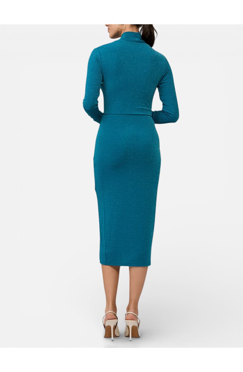 RACHEL Rachel Roy Bret Wrap Front Midi Dress, Alternate, color, Dark Teal