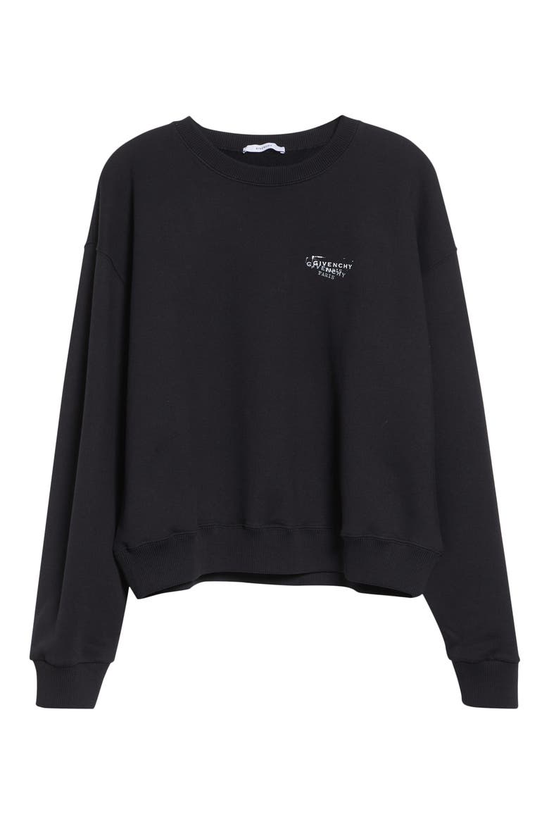 Stamp Logo Graphic Sweatshirt, Alternate, color, BLACK