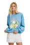 Women's Fleece Graphic Crew Sweatshirt