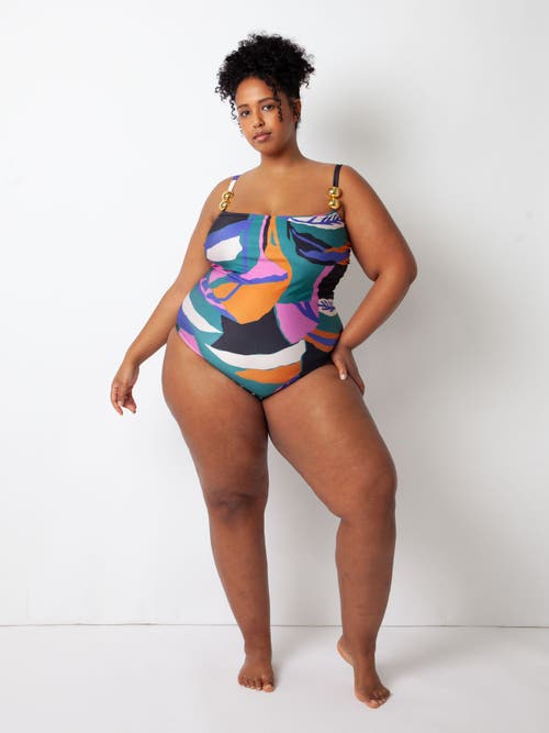 Villa Fresca Bella One-piece Swimsuit In Lush