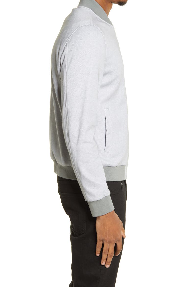 Cotton Bomber Jacket, Alternate, color, PLATINUM