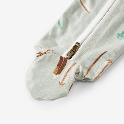 Milkbarn Zipper Footed Romper