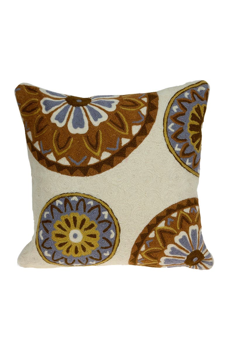PARKLAND COLLECTION Klover Beige Throw Pillow, Main, color, Beige