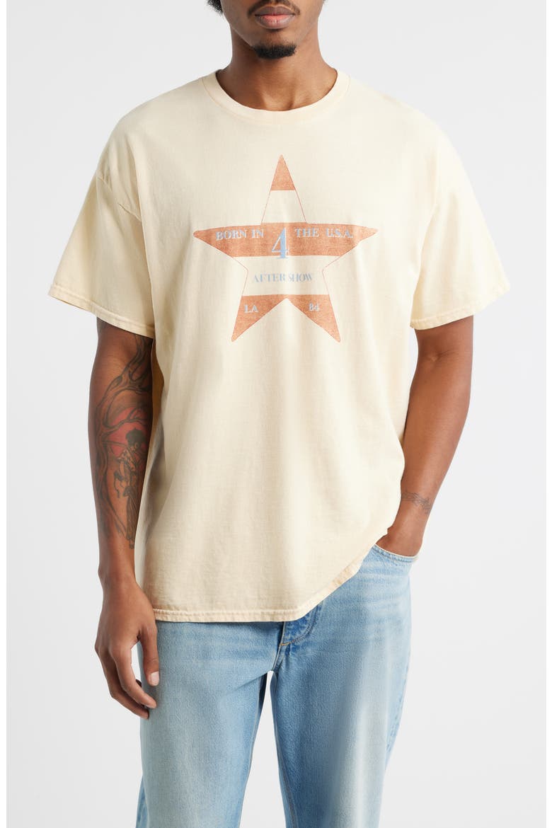 Yellow BSP Cotton Graphic T-Shirt, Main, color, YELLOW