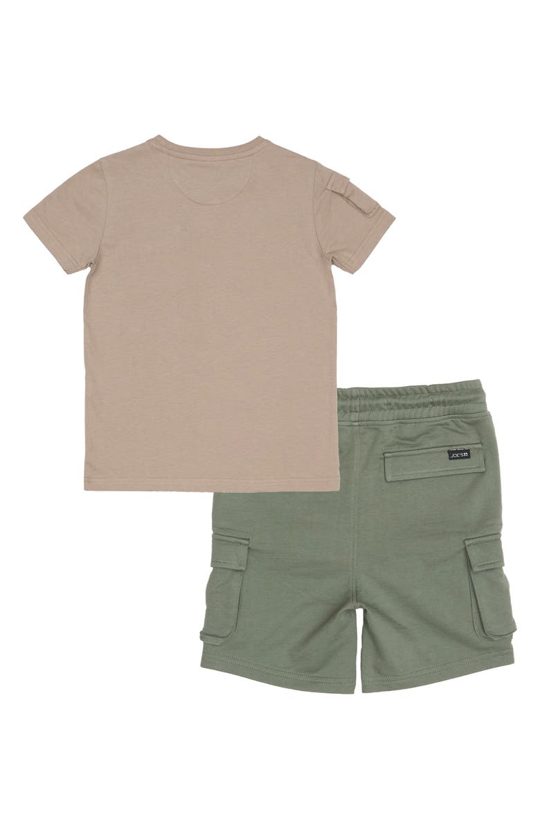 Joe's Jeans Kids' T-Shirt & Knit Cargo Shorts Set, Alternate, color, 