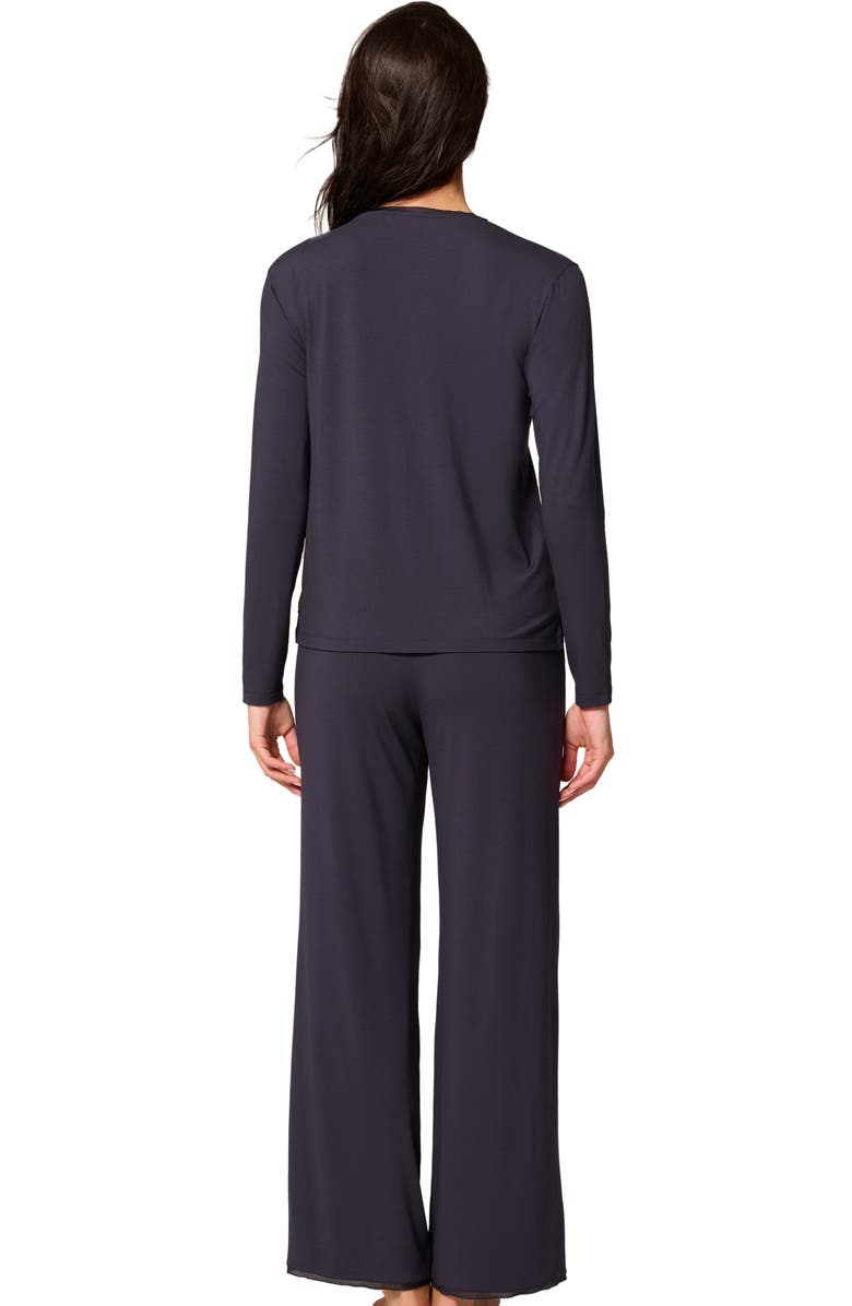 Simone Perele Aurore Straight Leg Pajama Pants, Alternate, color, Full Moon