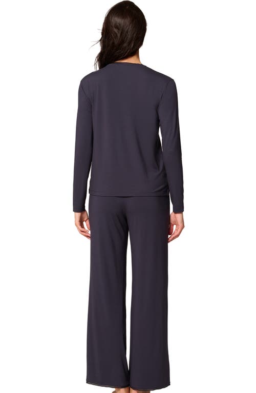 Simone Perele Aurore Straight Leg Pajama Pants In Black